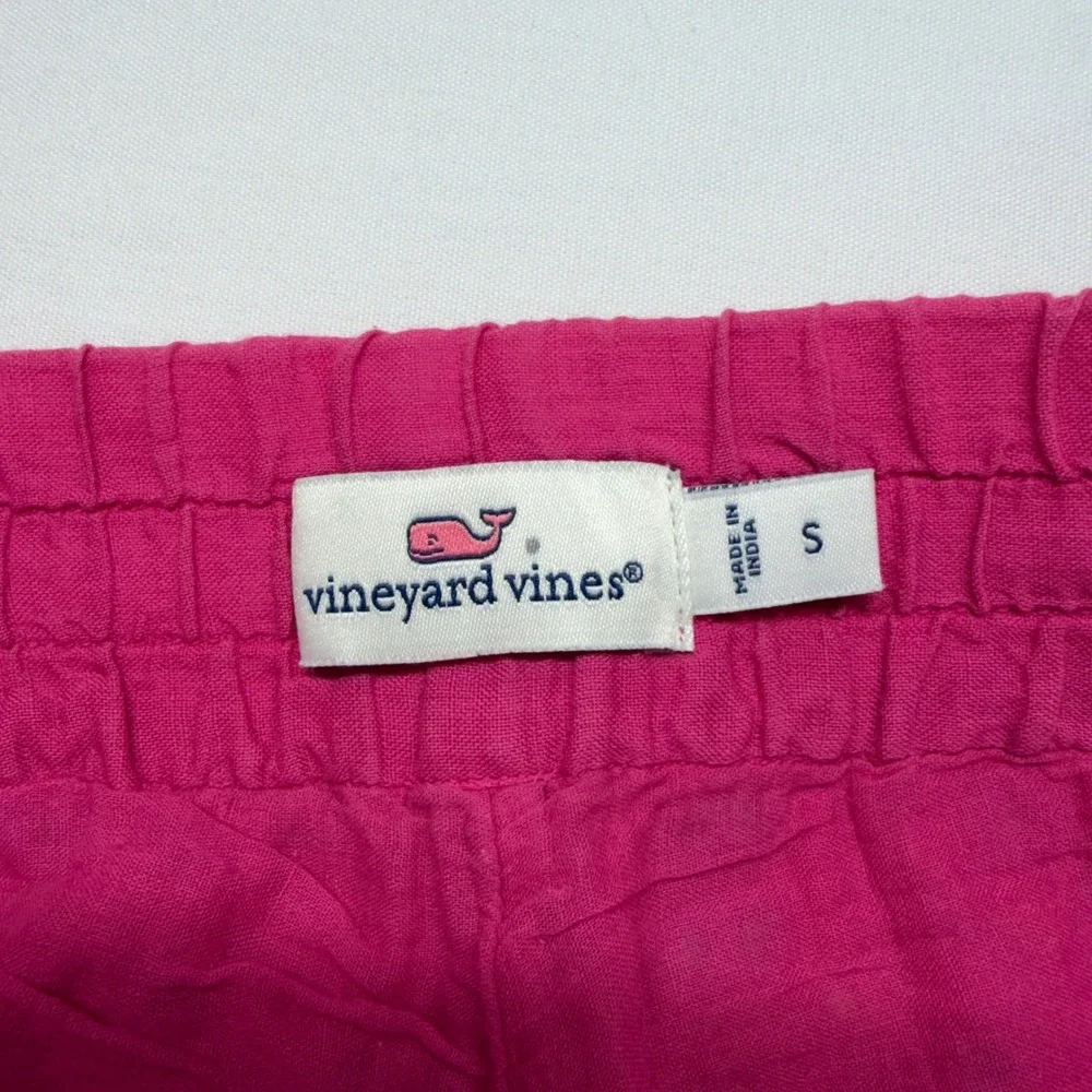Vineyard Vines Eyelet Embroidered Pull On Shorts S Aurora Pink Scallop Hem